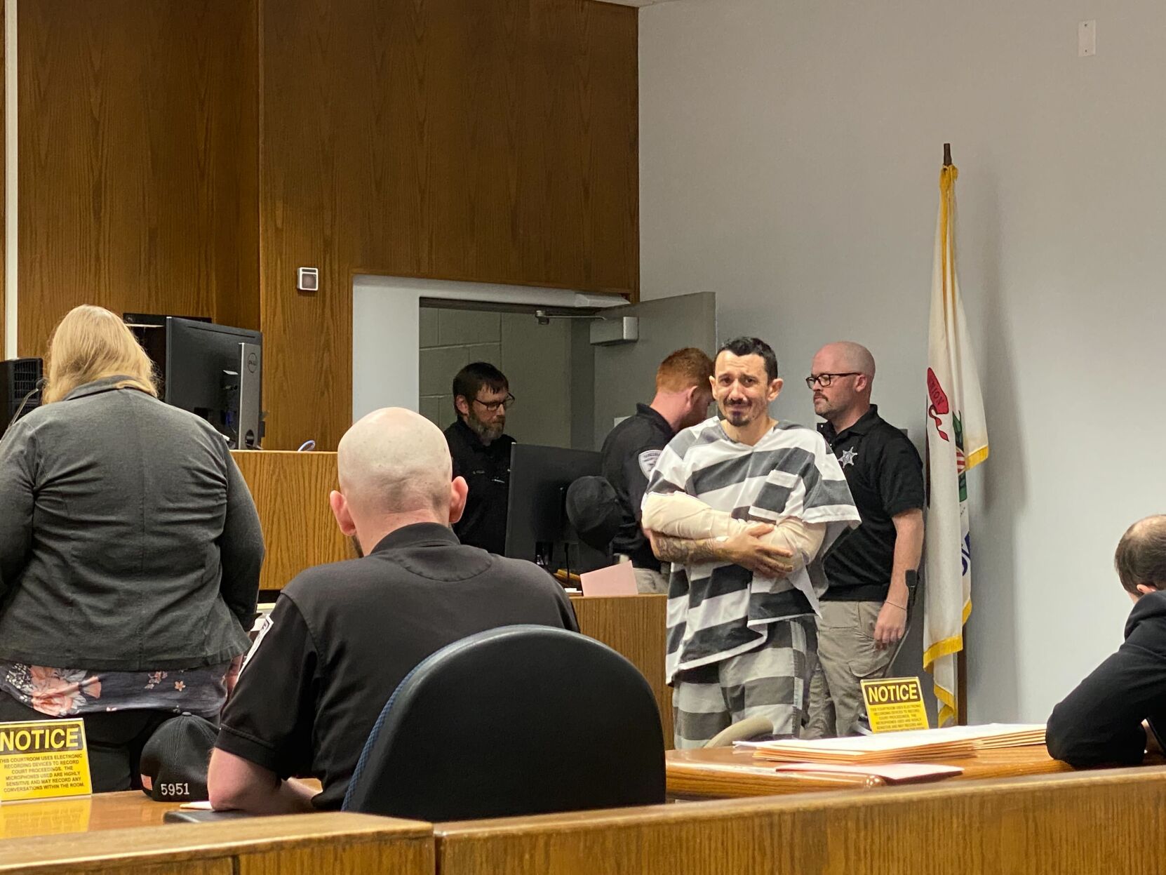 Oscar M. McCurry appears in court